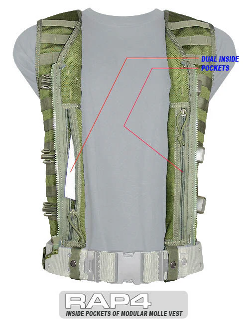 BLACK MOLLE Tactical Vest - Image 4