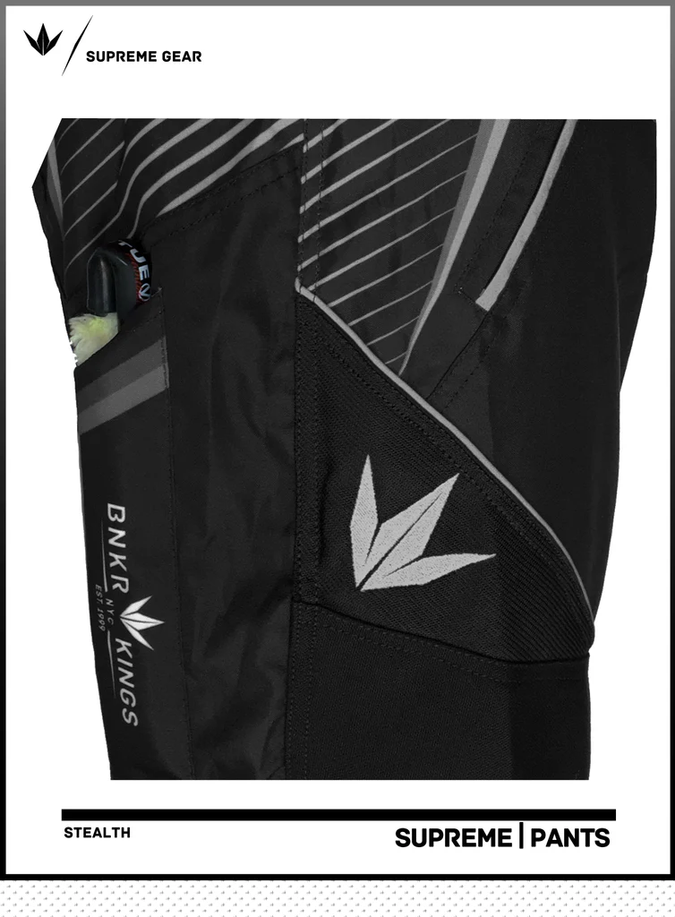 Bunkerkings V2 Supreme Paintball Pants - Black - Image 5