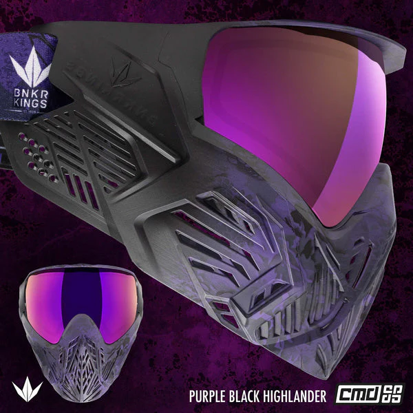 Bunkerkings CMD Goggle - Purple Black Highlander - Image 3