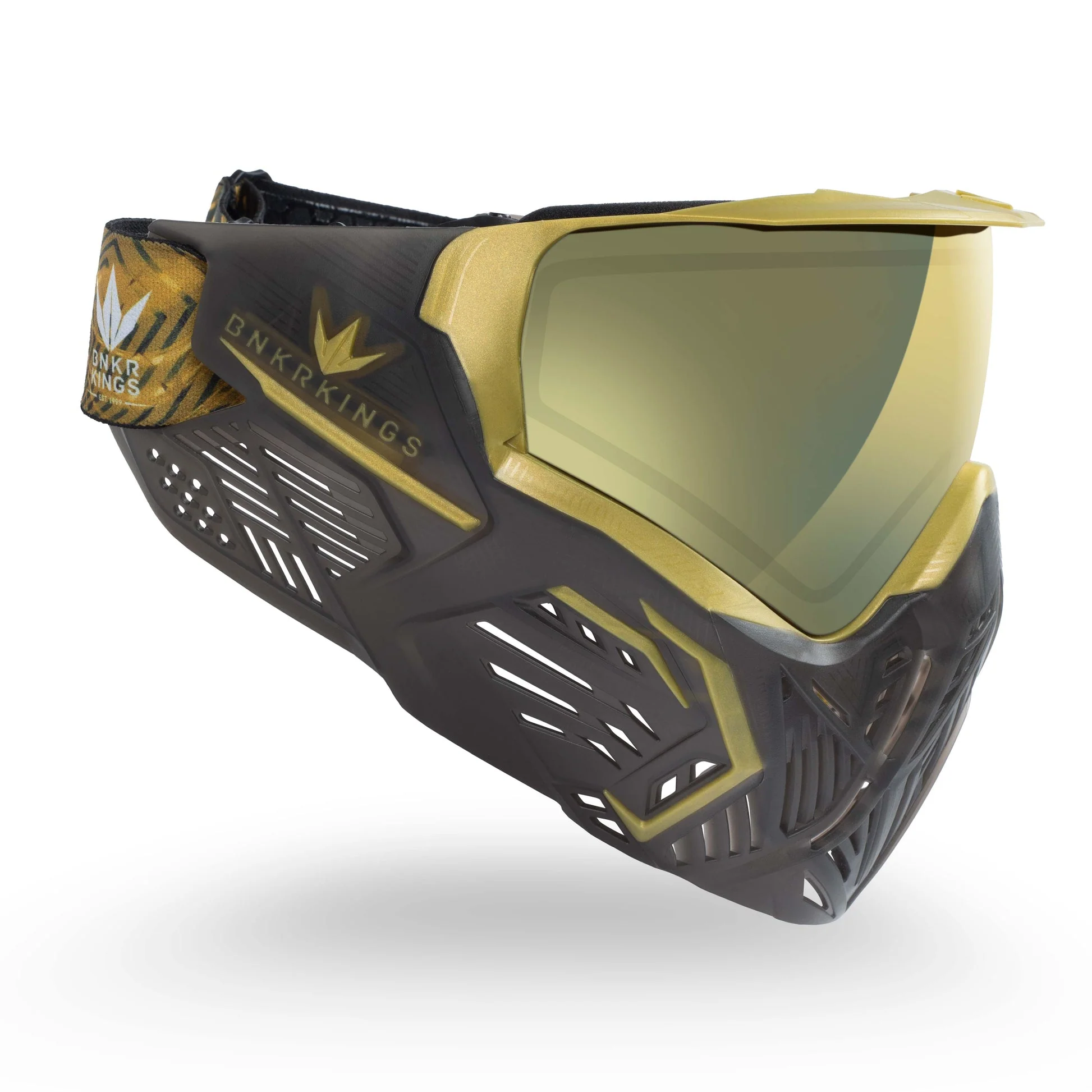 BunkerKings CMD Paintball Mask - Black Gold - Image 4