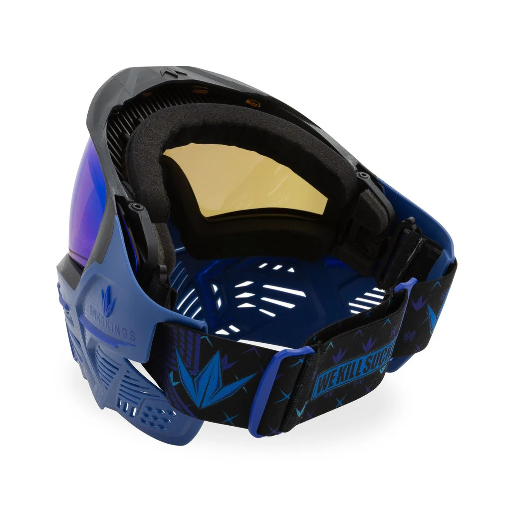 BunkerKings CMD Paintball Mask - Blue Azure - Image 4