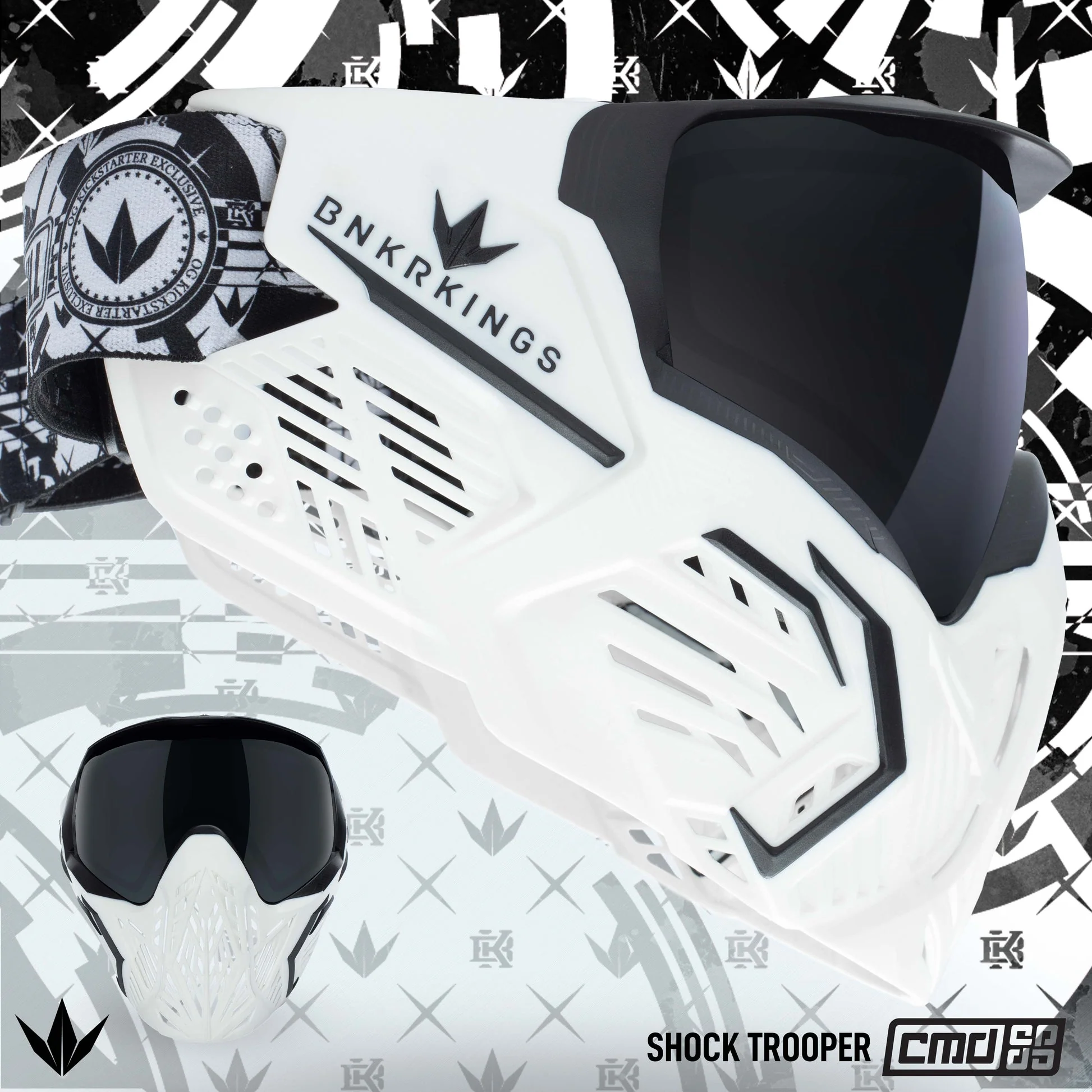 BunkerKings CMD Paintball Mask - Shock Trooper