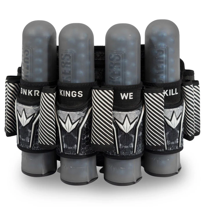 Bunkerkings Fly2 Pack 4 + 7 - White/Black Skull/Splash