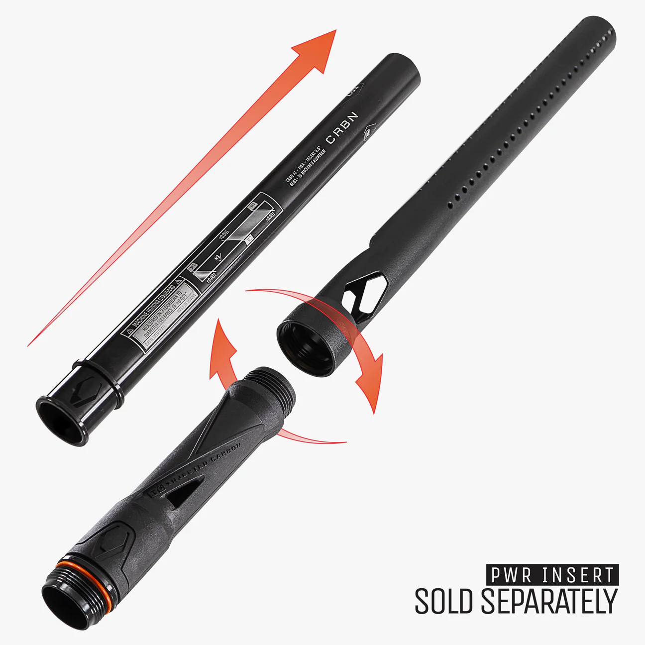 Carbon IC PWR Barrel - A/C Thread - Black - NO INSERT - Image 8