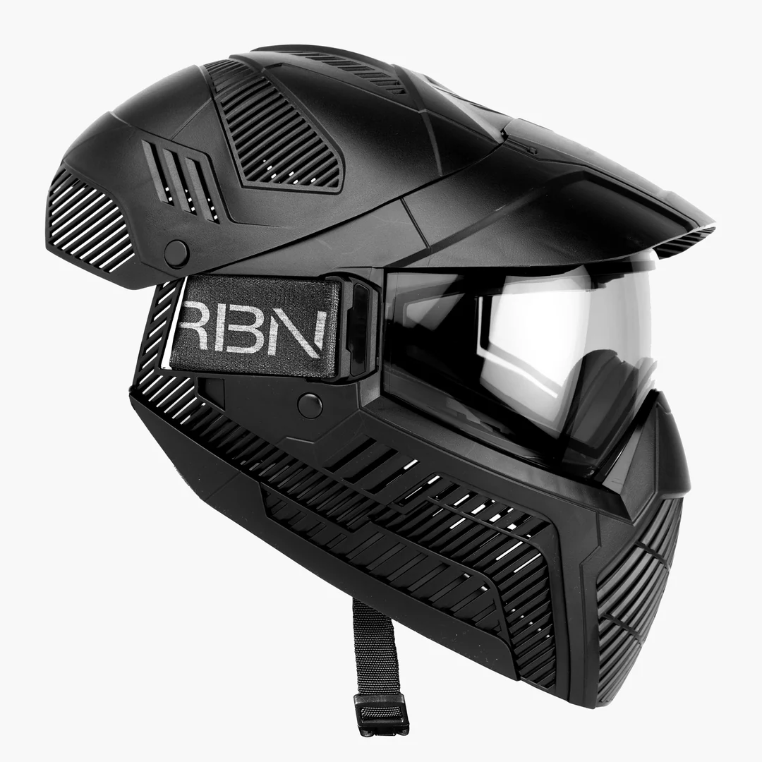 Carbon Paintball OPR FULL COVERAGE Goggle - Black (Thermal Smoke Lens) - Image 4