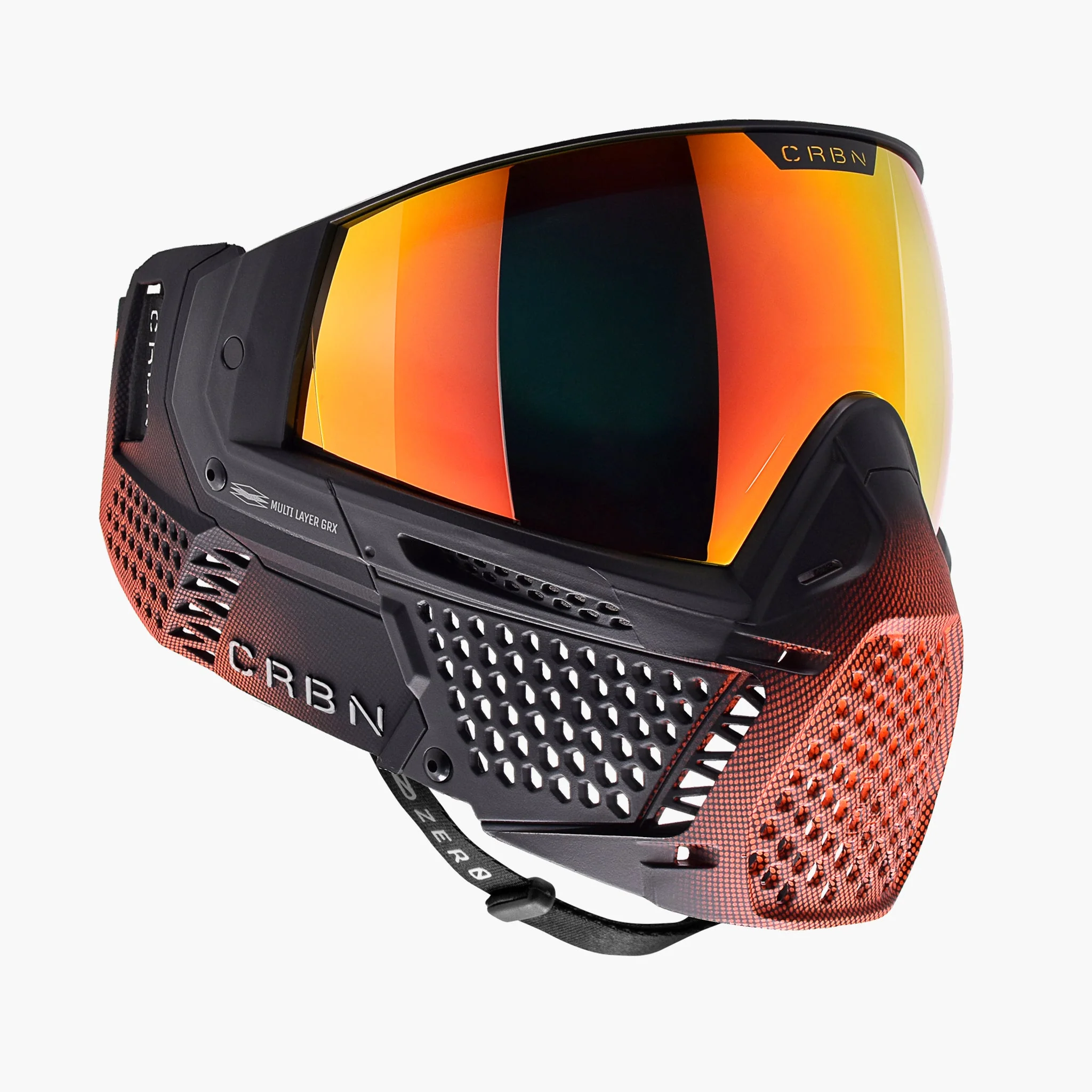 Carbon ZERO GRX Paintball Mask - LE Halftone Orange - Image 3