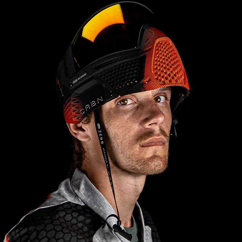 Carbon ZERO GRX Paintball Mask - LE Halftone Orange - Image 5