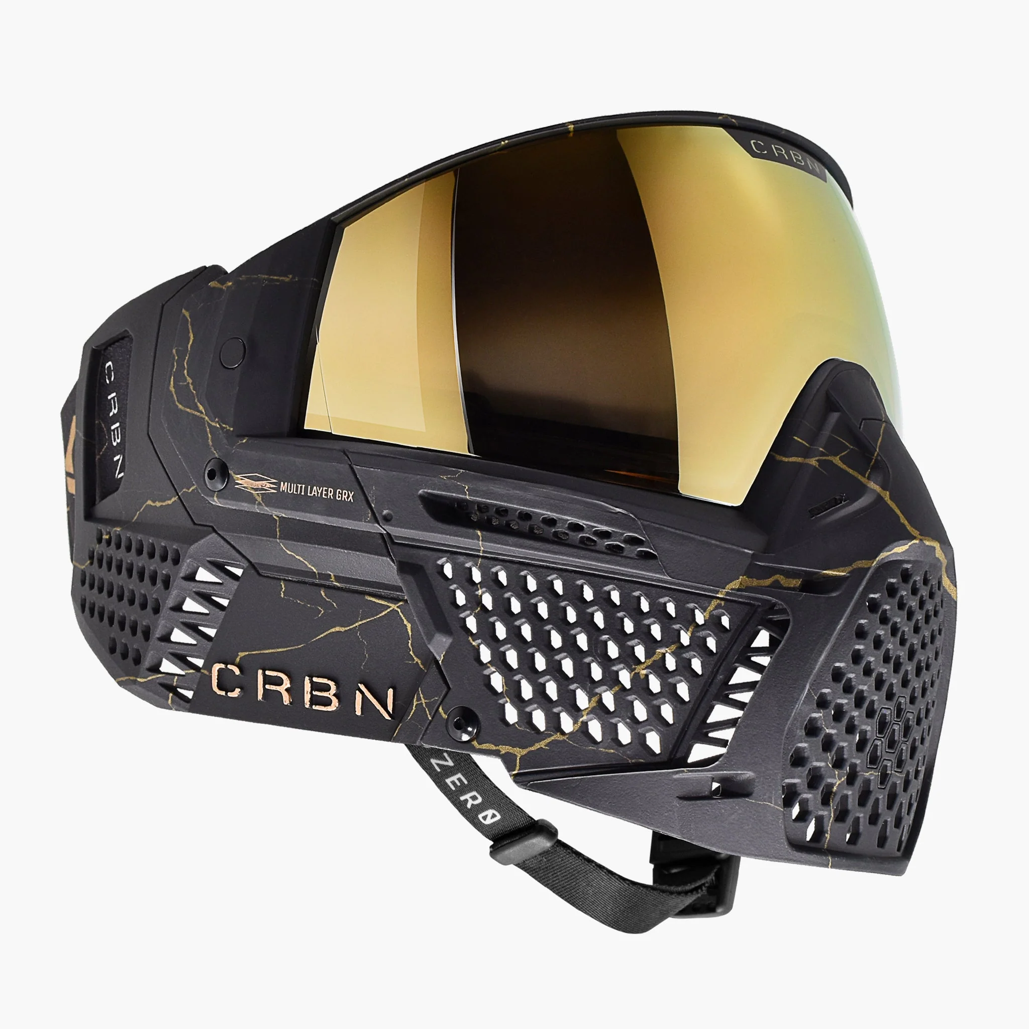 Carbon ZERO GRX Paintball Mask - LE Fractured Gold