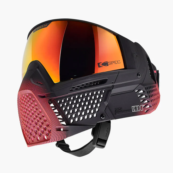 Carbon ZERO GRX Paintball Mask - Less Coverage - LE Halftone Pink - Image 2
