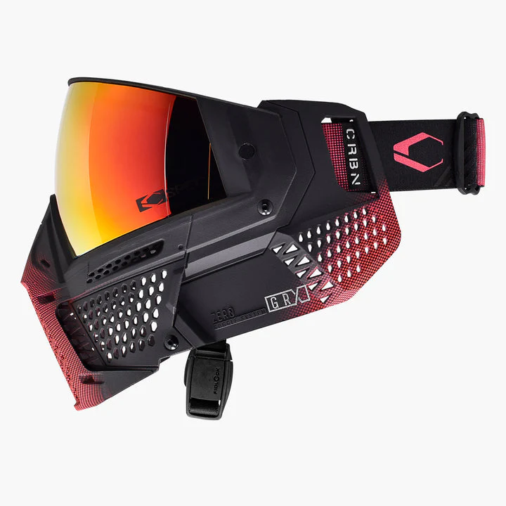 Carbon ZERO GRX Paintball Mask - Less Coverage - LE Halftone Pink - Image 3