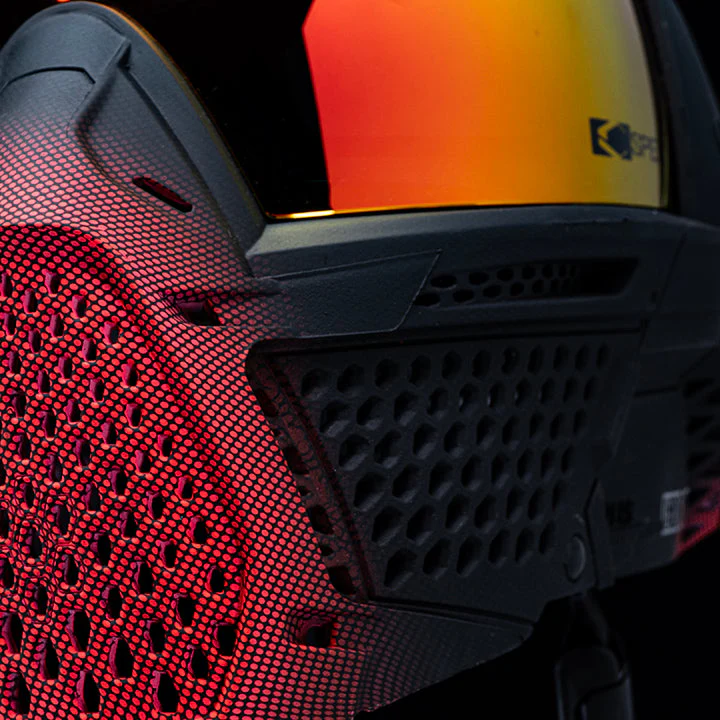 Carbon ZERO GRX Paintball Mask - Less Coverage - LE Halftone Pink - Image 5