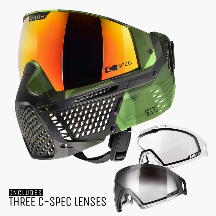 Carbon ZERO GRX Paintball Mask - Modcam Jungle - Image 3