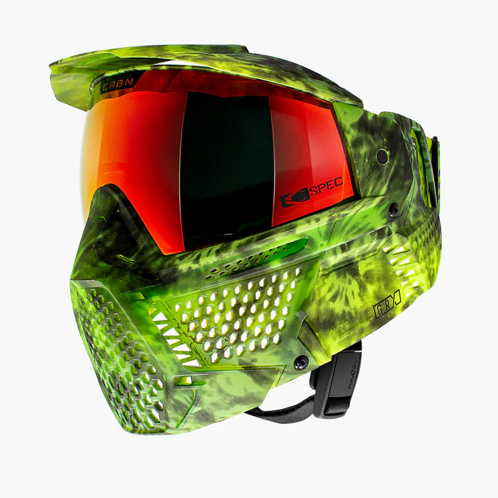 Carbon ZERO GRX Paintball Mask - More Coverage - LE Tie Dye Gecko - Image 2