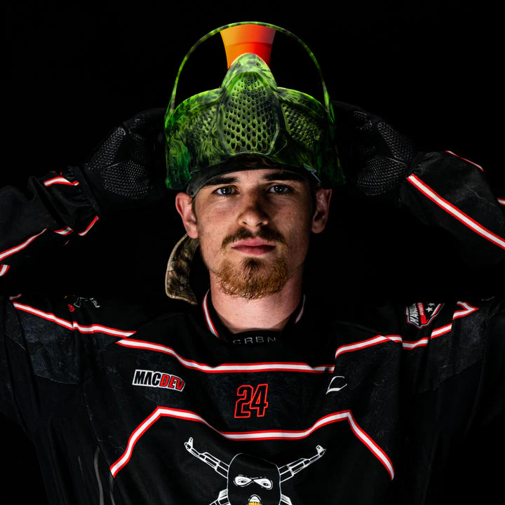 Carbon ZERO GRX Paintball Mask - More Coverage - LE Tie Dye Gecko - Image 4