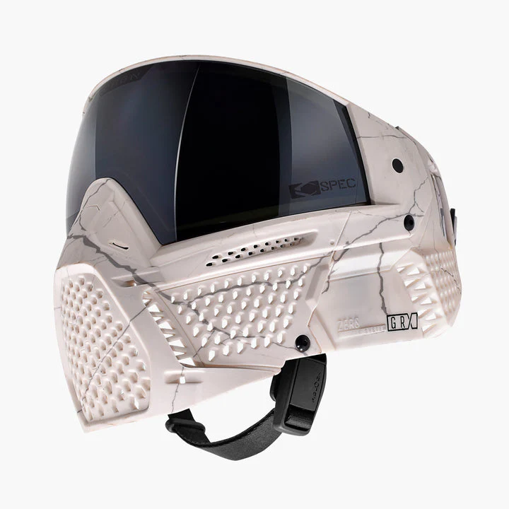 Carbon ZERO GRX Paintball Mask - Less Coverage - LE Fractured Bone - Image 2