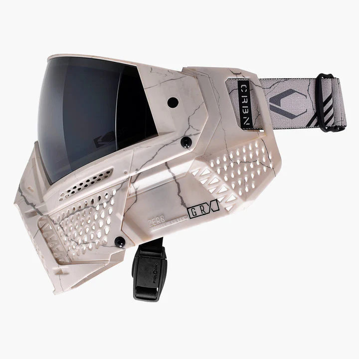 Carbon ZERO GRX Paintball Mask - Less Coverage - LE Fractured Bone - Image 3