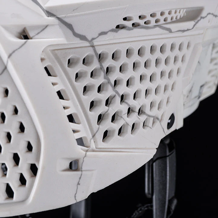Carbon ZERO GRX Paintball Mask - Less Coverage - LE Fractured Bone - Image 4