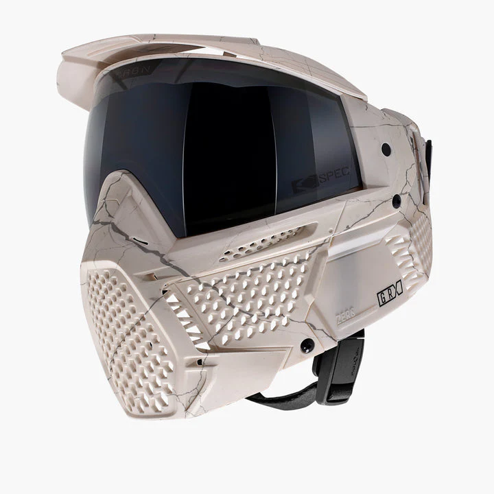 Carbon ZERO GRX Paintball Mask - More Coverage - LE Fractured Bone - Image 2