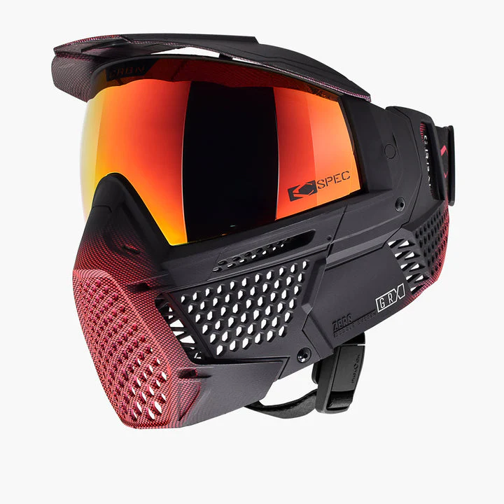 Carbon ZERO GRX Paintball Mask - More Coverage - LE Halftone Pink - Image 2