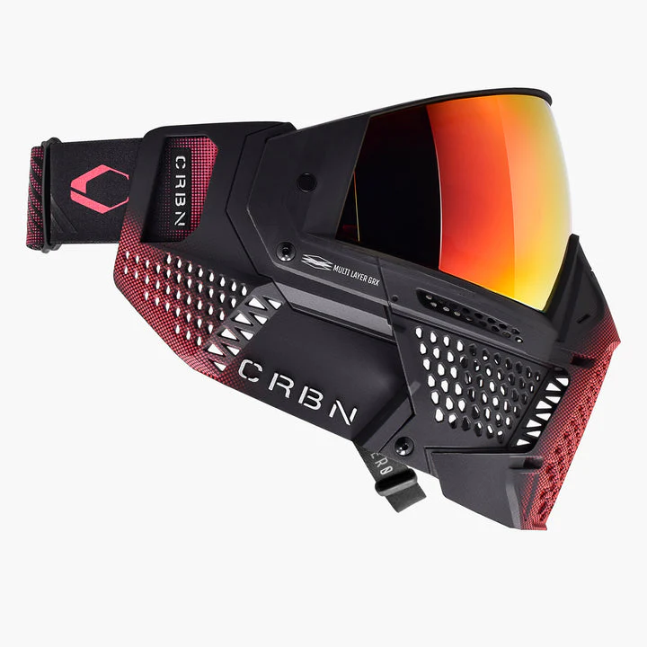 Carbon ZERO GRX Paintball Mask - More Coverage - LE Halftone Pink - Image 3