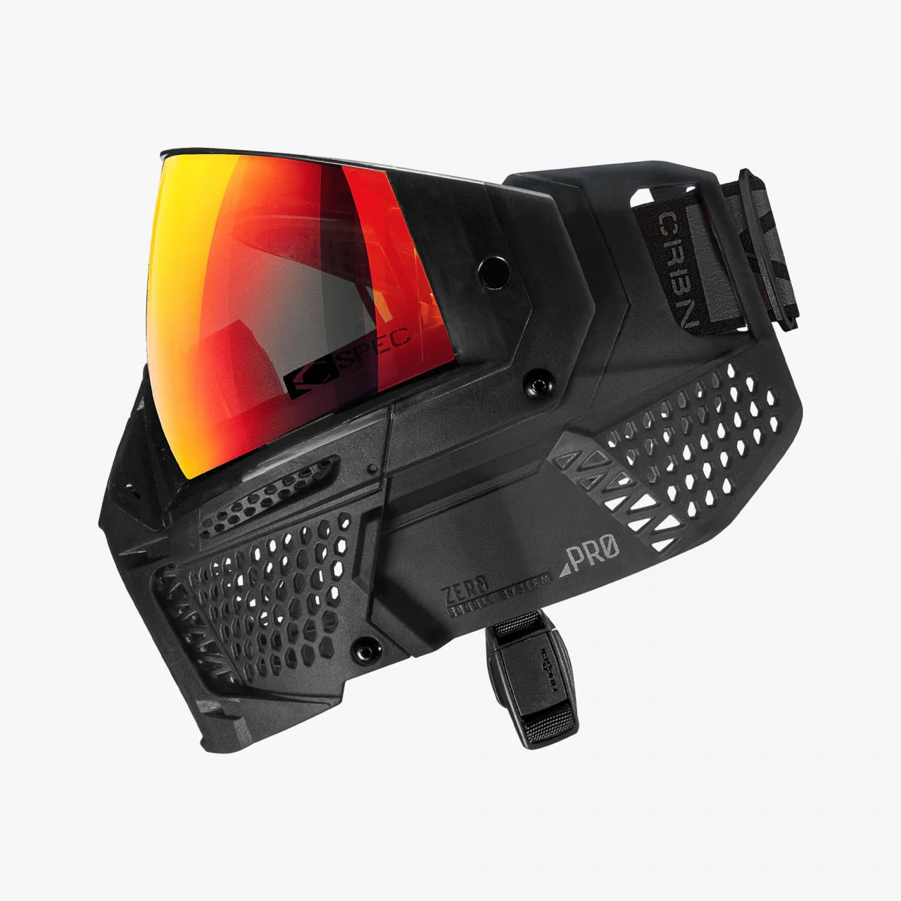 Carbon ZERO Pro Paintball Mask - Less Coverage - Smoke - Image 2