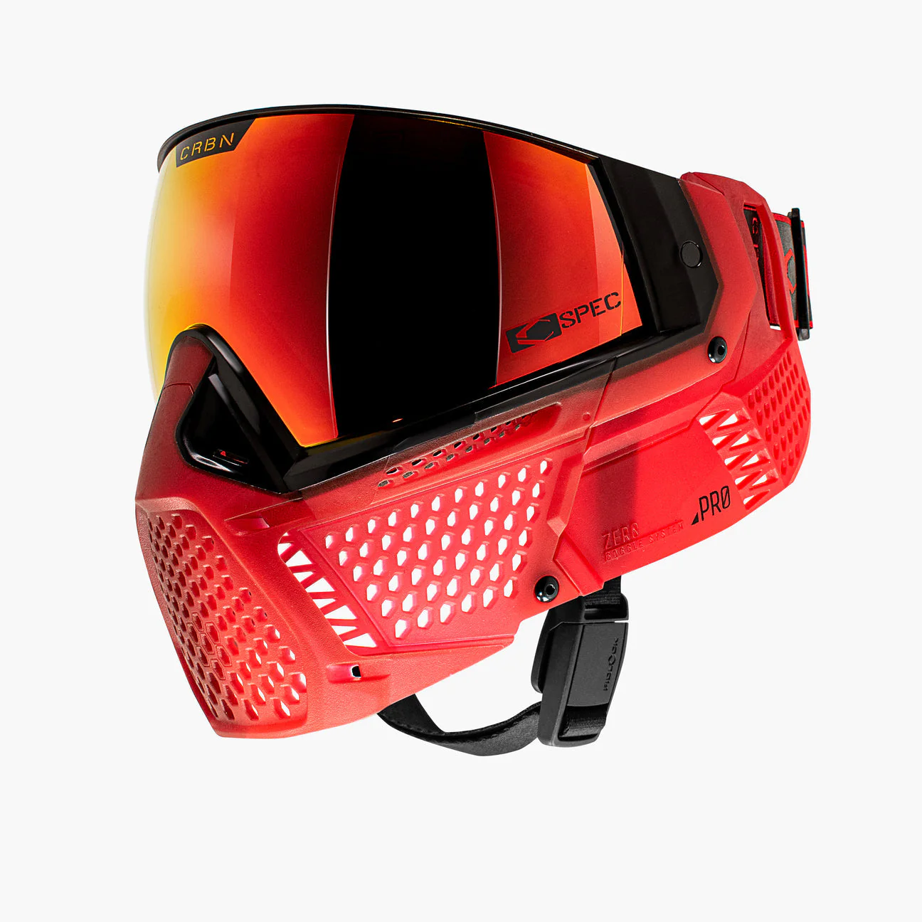 Carbon ZERO Pro Fade Paintball Mask - Blood - Image 2
