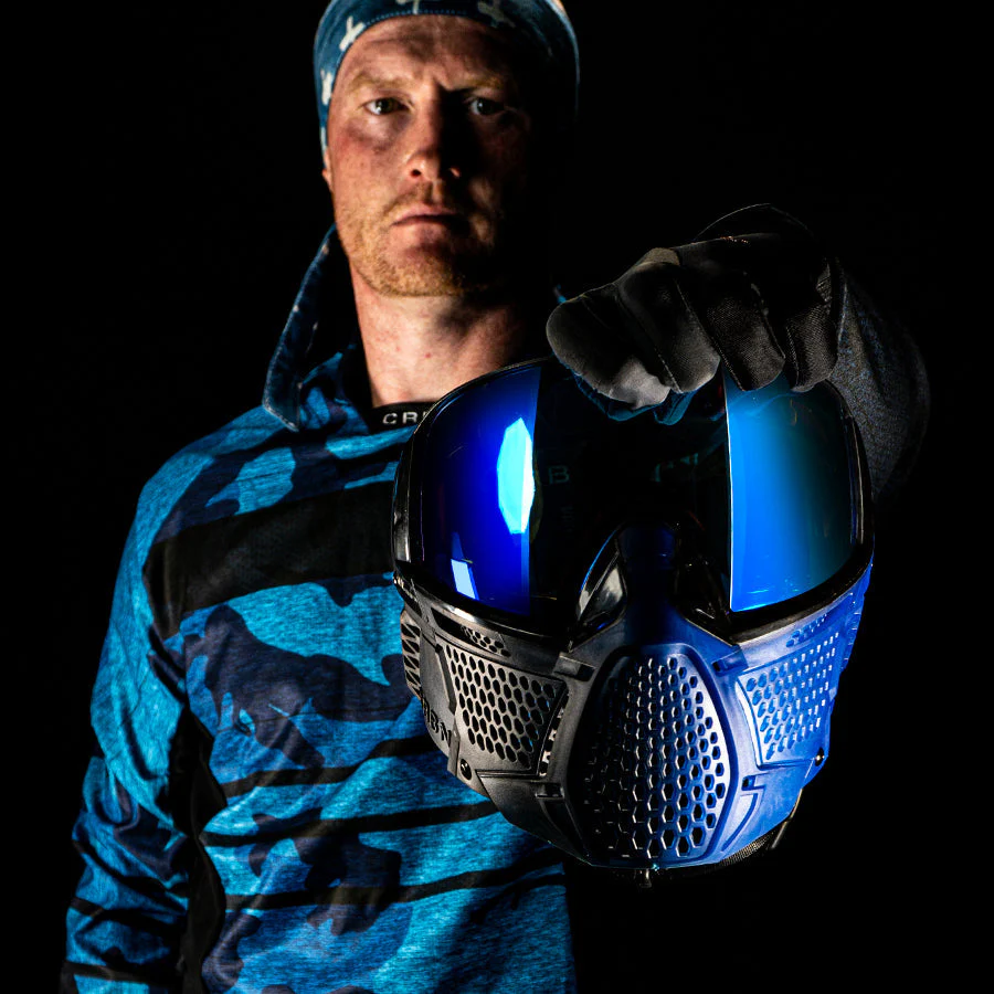 Carbon ZERO Pro Fade Paintball Mask - Indigo - Image 5