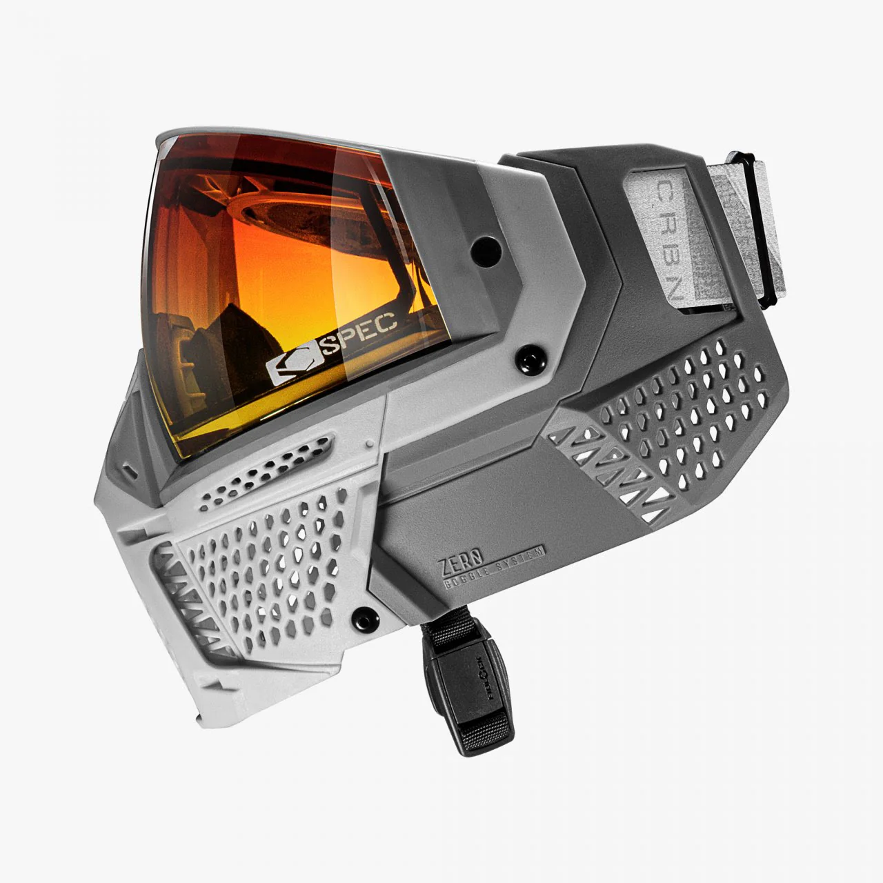 Carbon ZERO SLD Paintball Mask - Less Coverage - Light Grey - Image 3