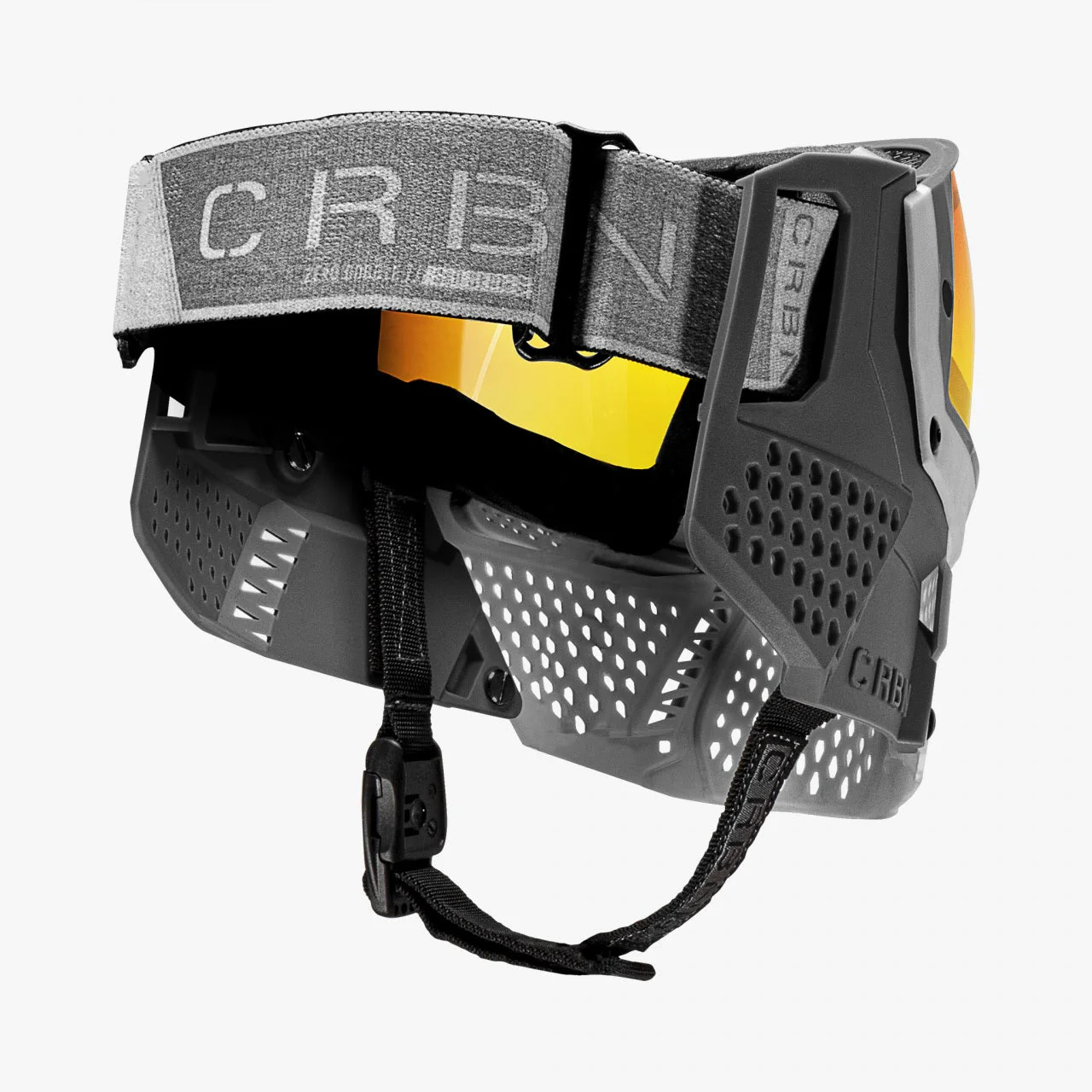 Carbon ZERO SLD Paintball Mask - More Coverage - Light Grey - Image 2