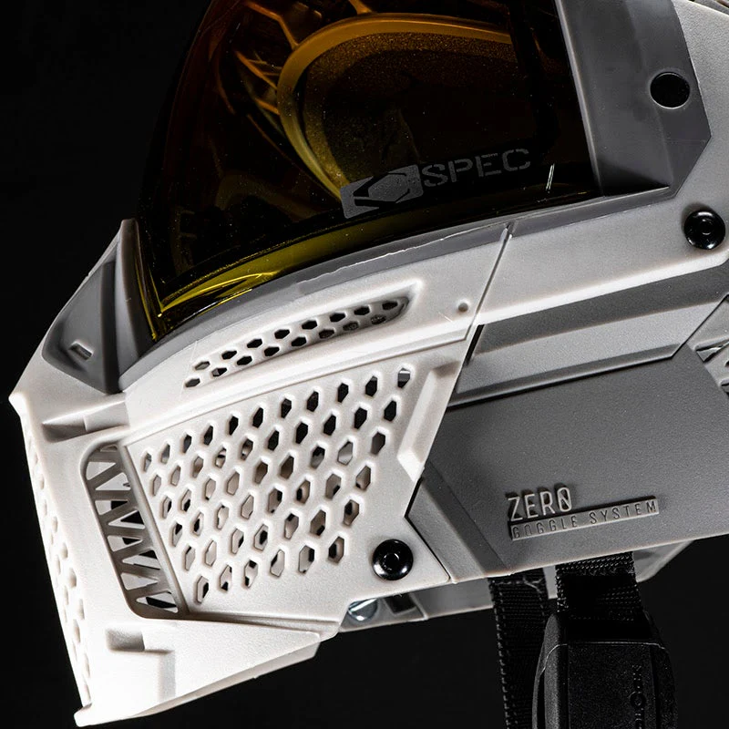 Carbon ZERO SLD Paintball Mask - More Coverage - Light Grey - Image 6