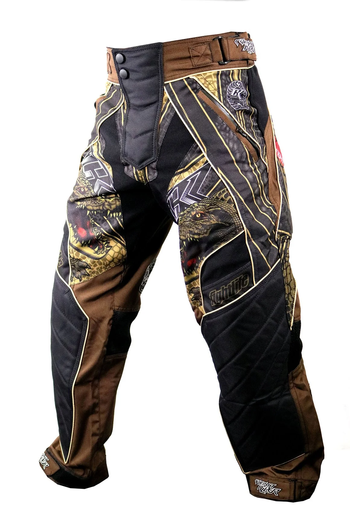 Contract Killer Gator Paintball Pants - Brown - Image 2