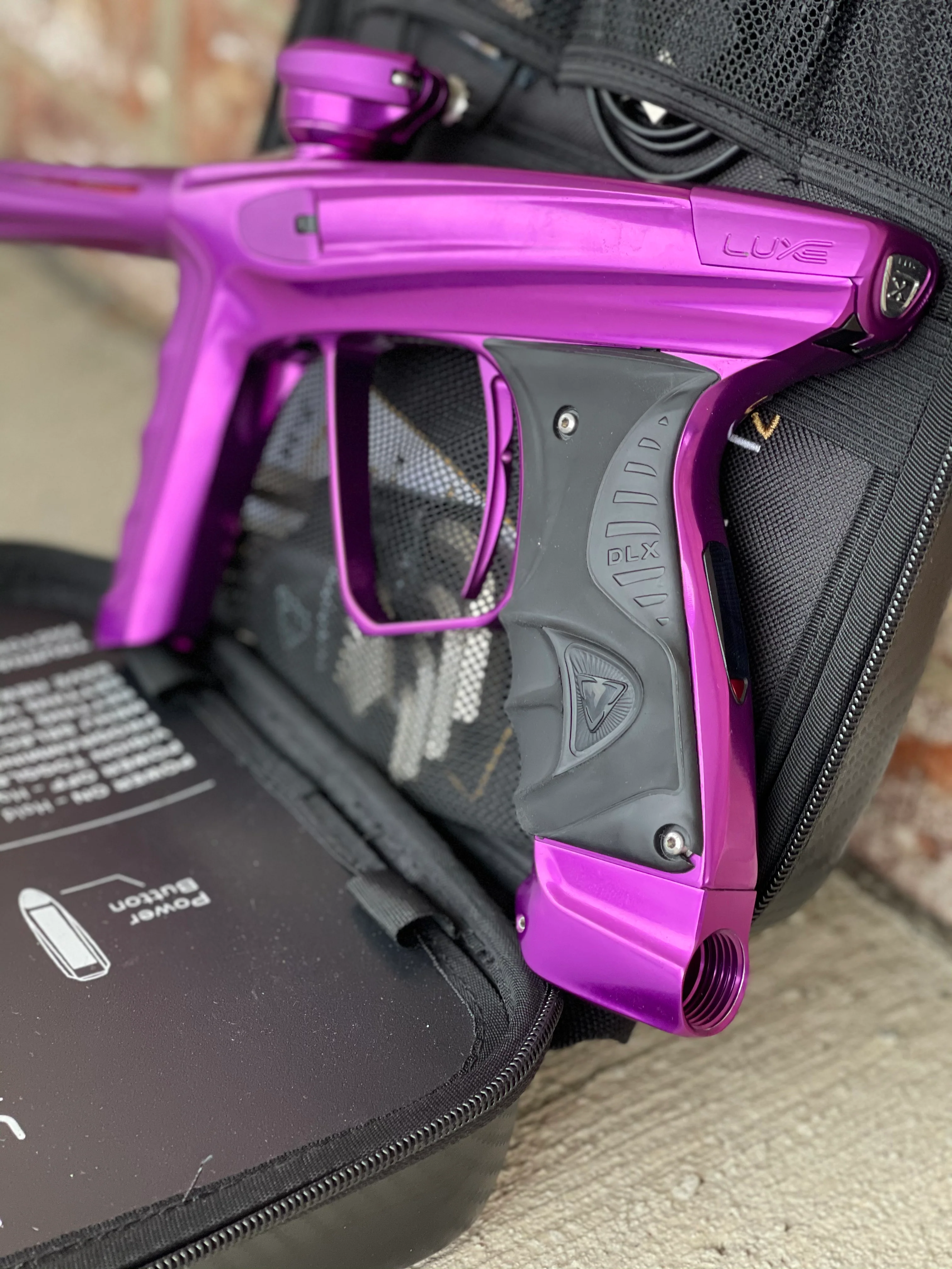Used DLX Luxe X Paintball Gun - Gloss Purple / Dust Purple - Image 3