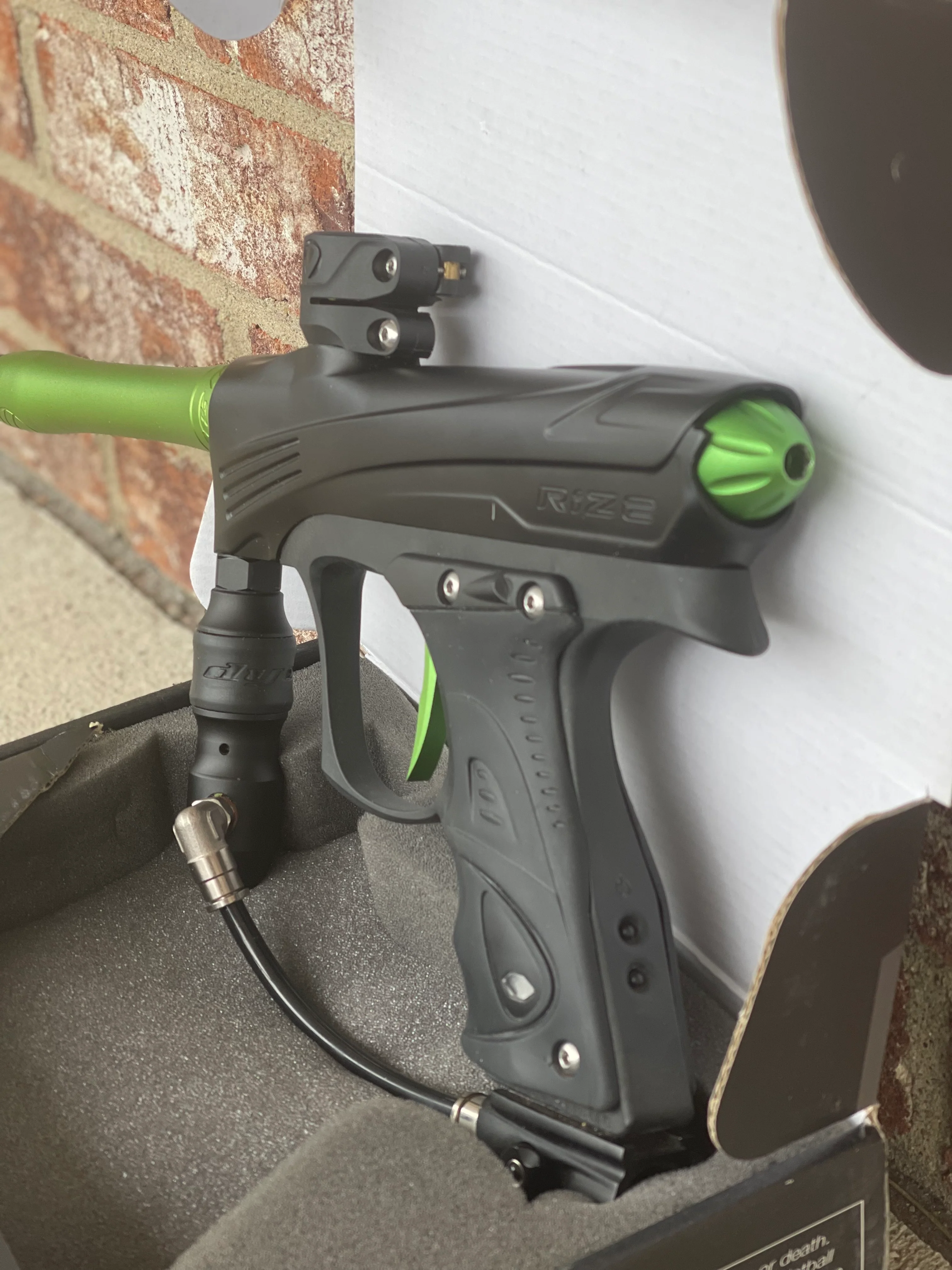 Used Dye CZR Paintball Marker- Black/Green - Image 2