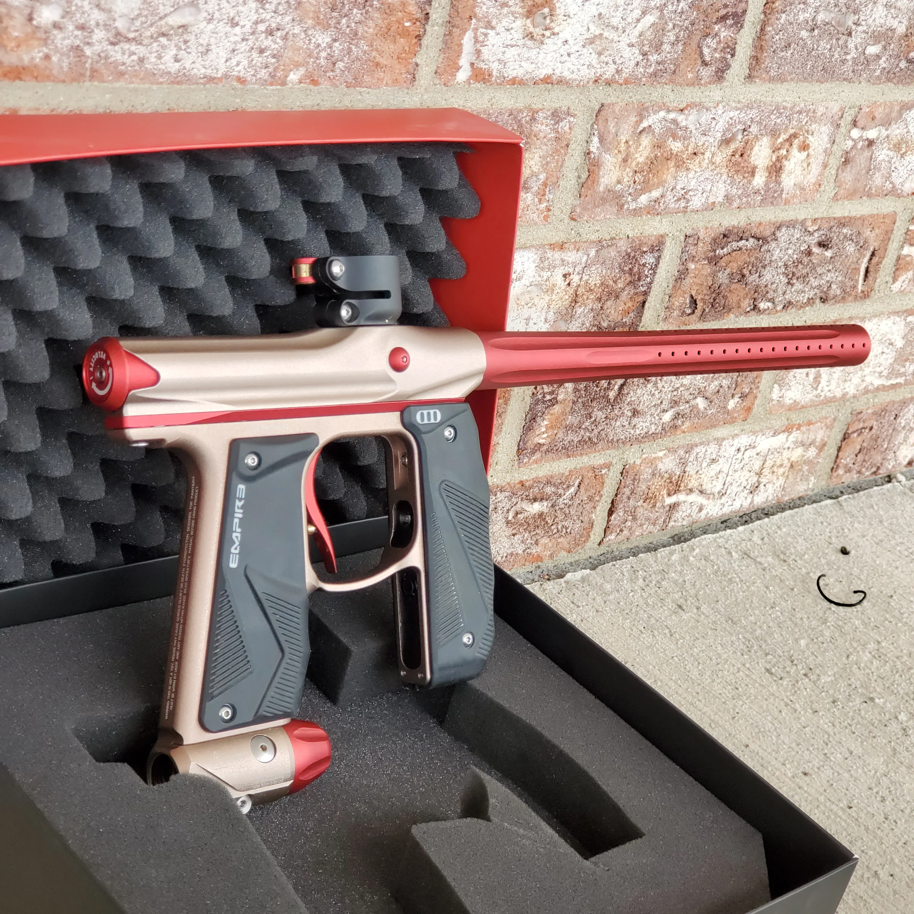 Used Empire Mini GS Paintball Gun- Bronze / Red - Image 2