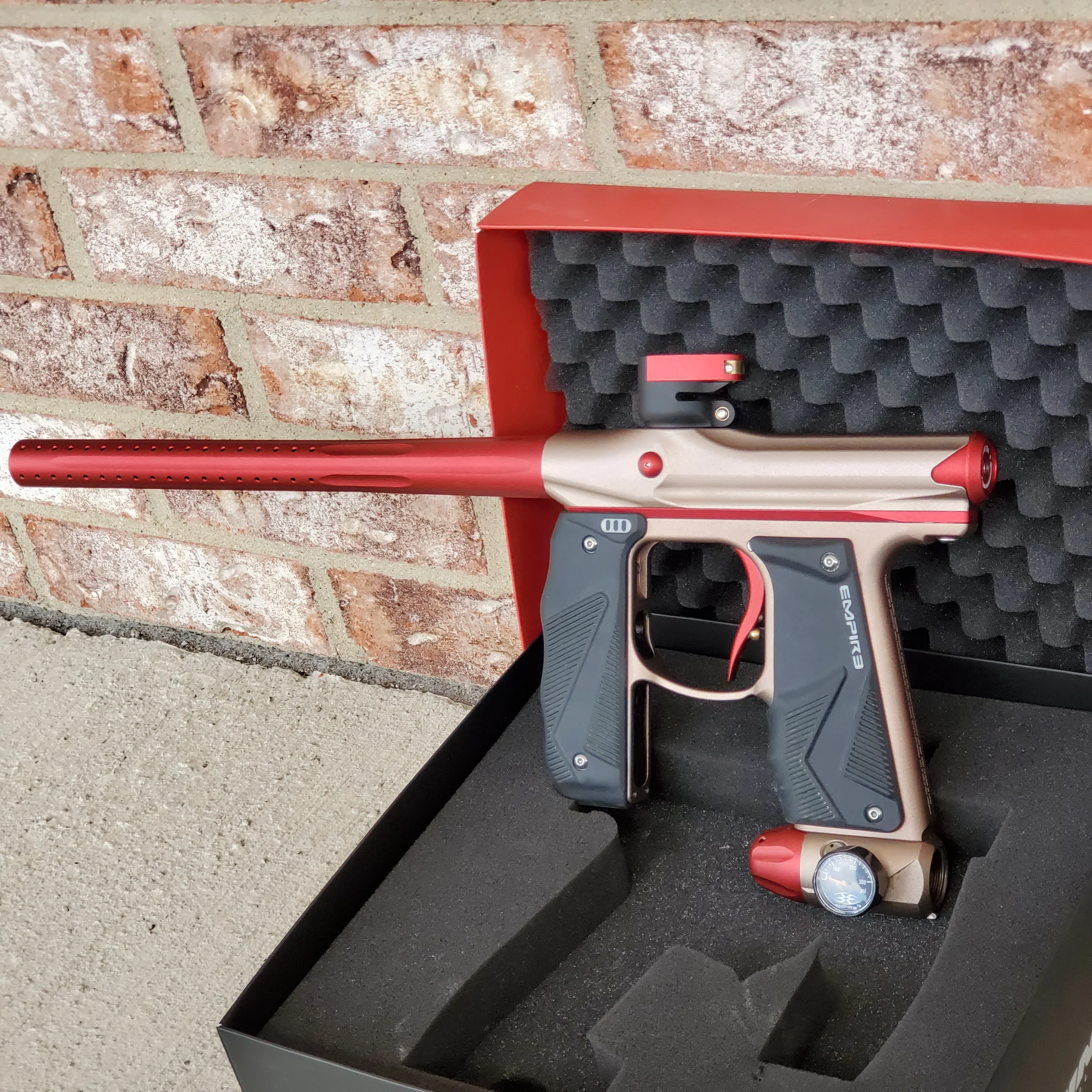 Used Empire Mini GS Paintball Gun- Bronze / Red - Image 4