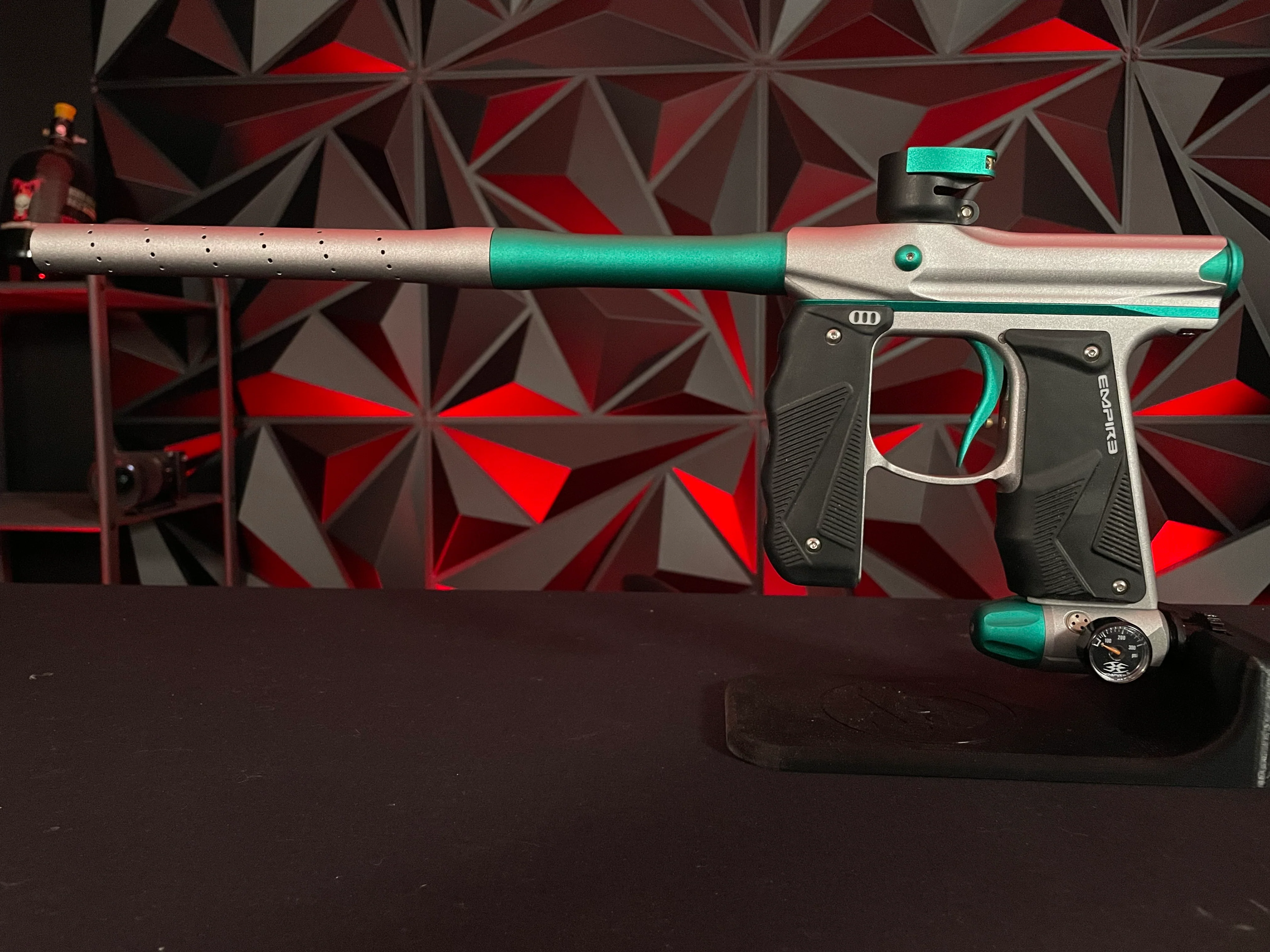 Used Empire Mini GS Paintball Gun - Grey/Teal - Image 4