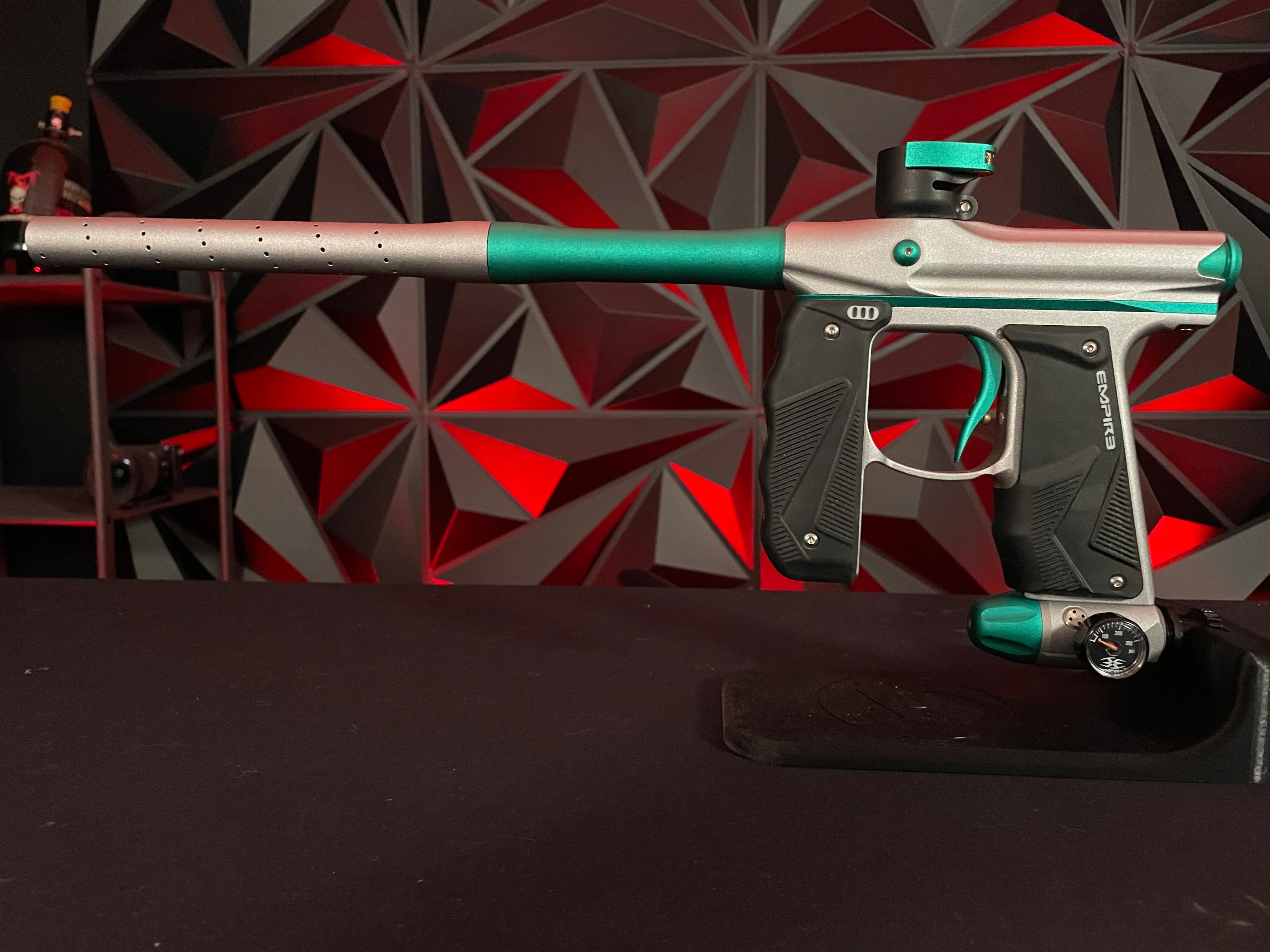 Used Empire Mini GS Paintball Gun - Grey/Teal - Image 9