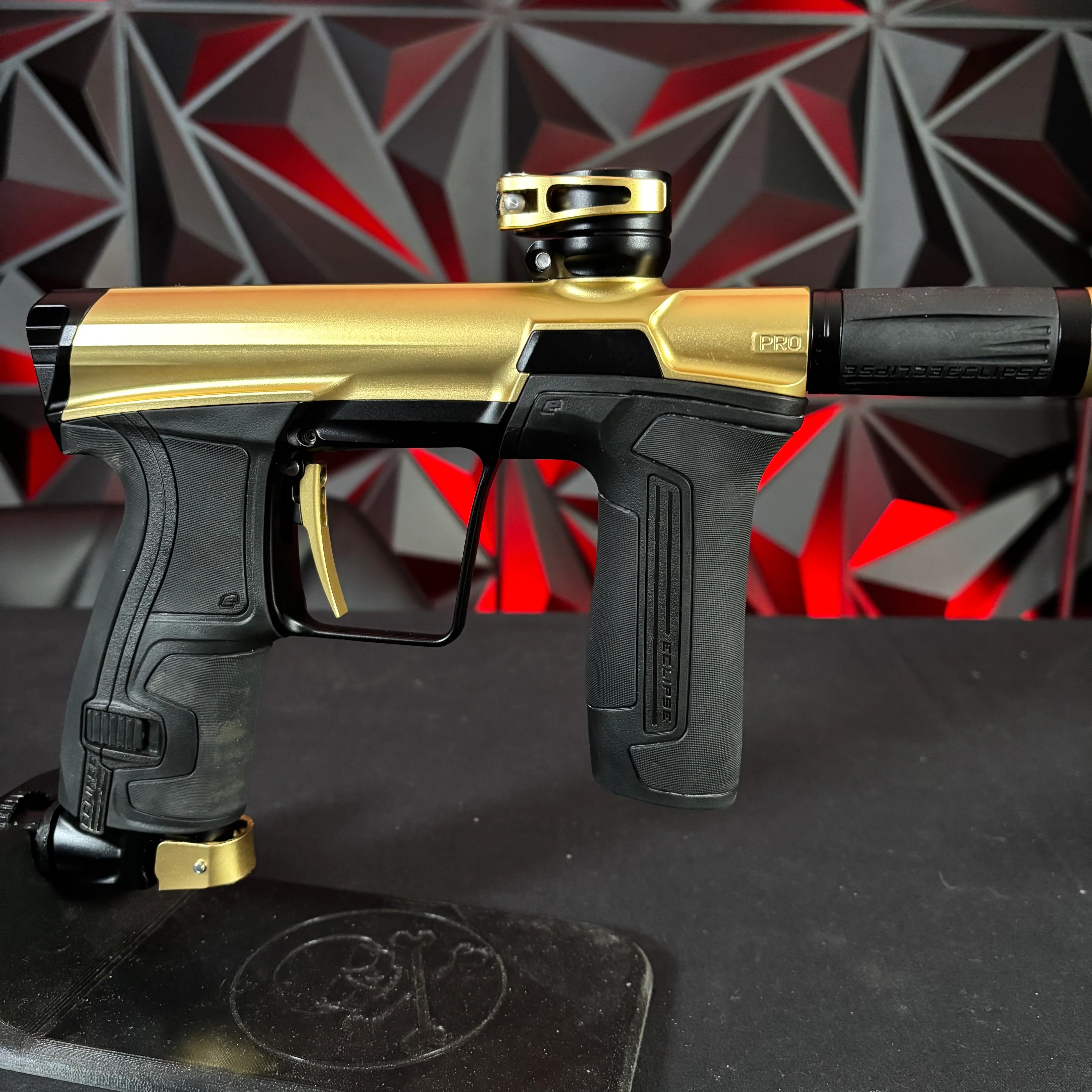 Used Planet Eclipse CS2 Pro Paintball Gun - Gold/Black - Image 3
