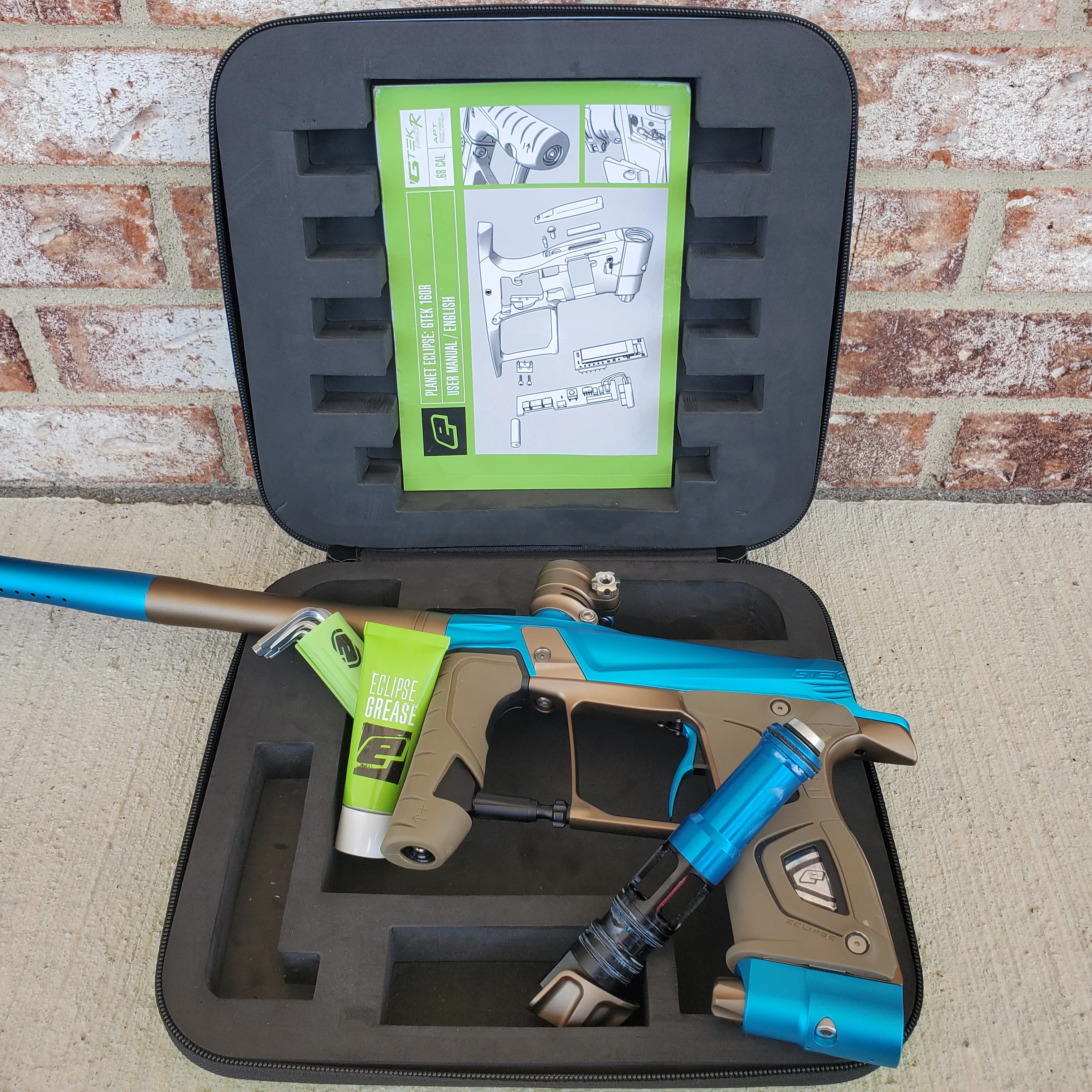 Planet Eclipse Gtek 160R Paintball Gun - Teal / Bronze - Image 5