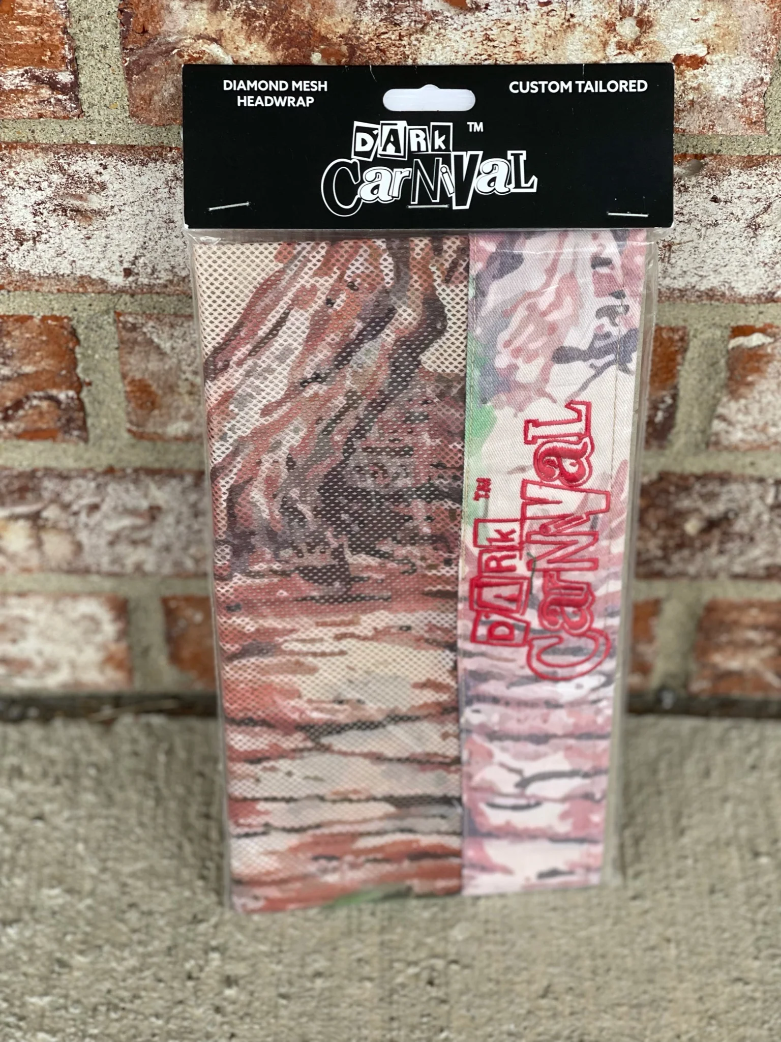 Dark Carnival "Trunk Wrap" Headwrap - Red Embroidery