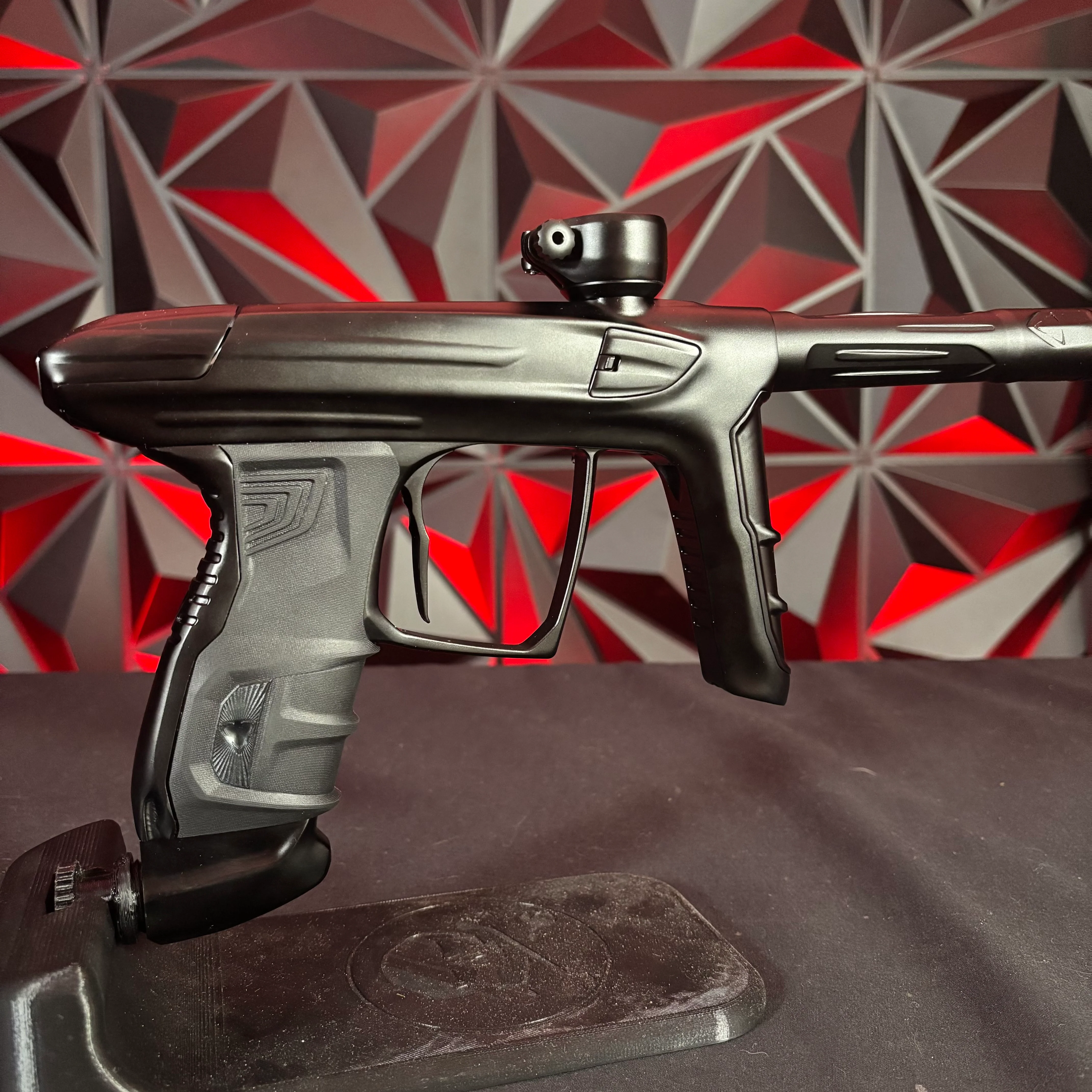 Used DLX Luxe IDOL Paintball Gun - Dust Black w/Adrenaline Bernoulli Bolt, New Grips w/Black Feedback Screw - Image 2