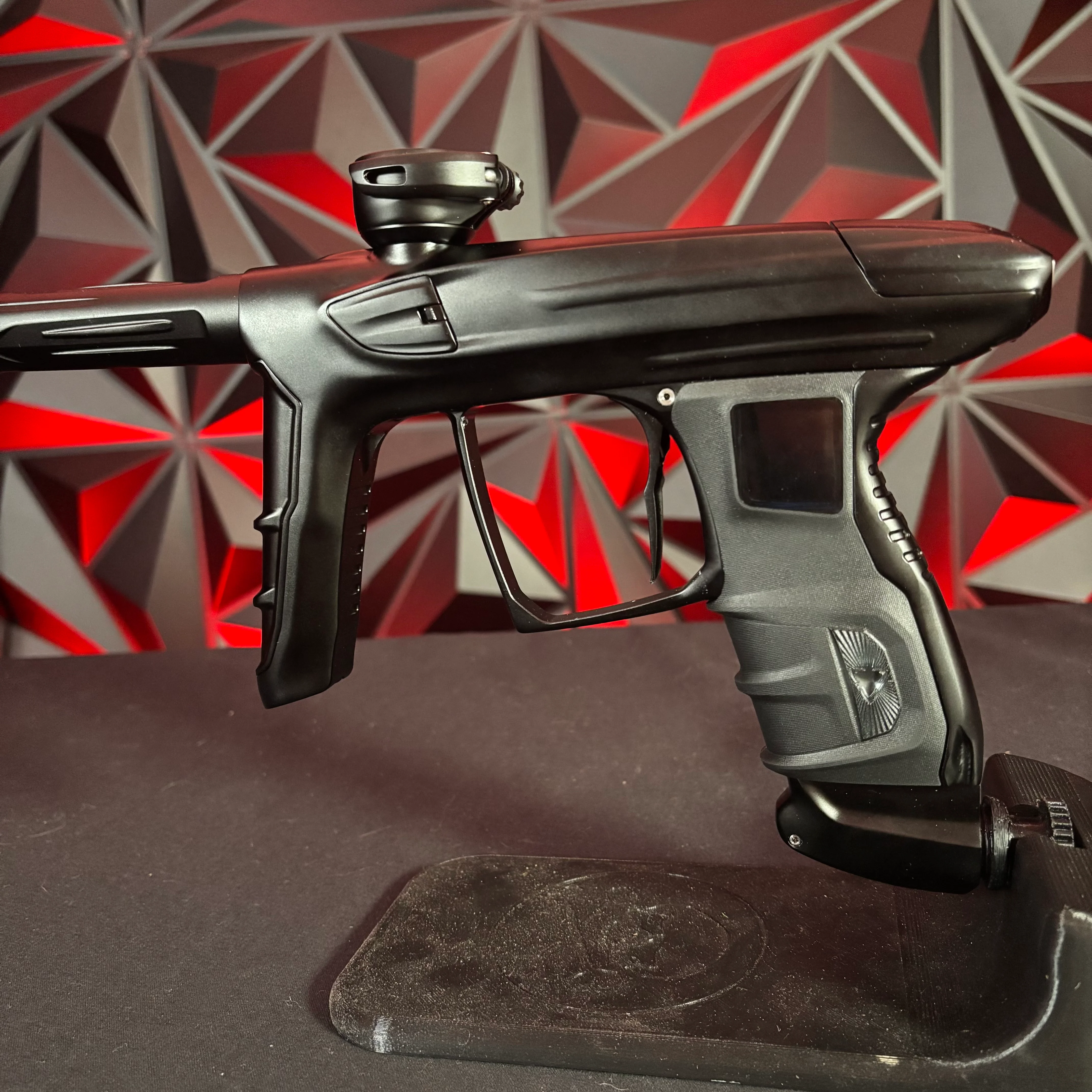 Used DLX Luxe IDOL Paintball Gun - Dust Black w/Adrenaline Bernoulli Bolt, New Grips w/Black Feedback Screw - Image 3