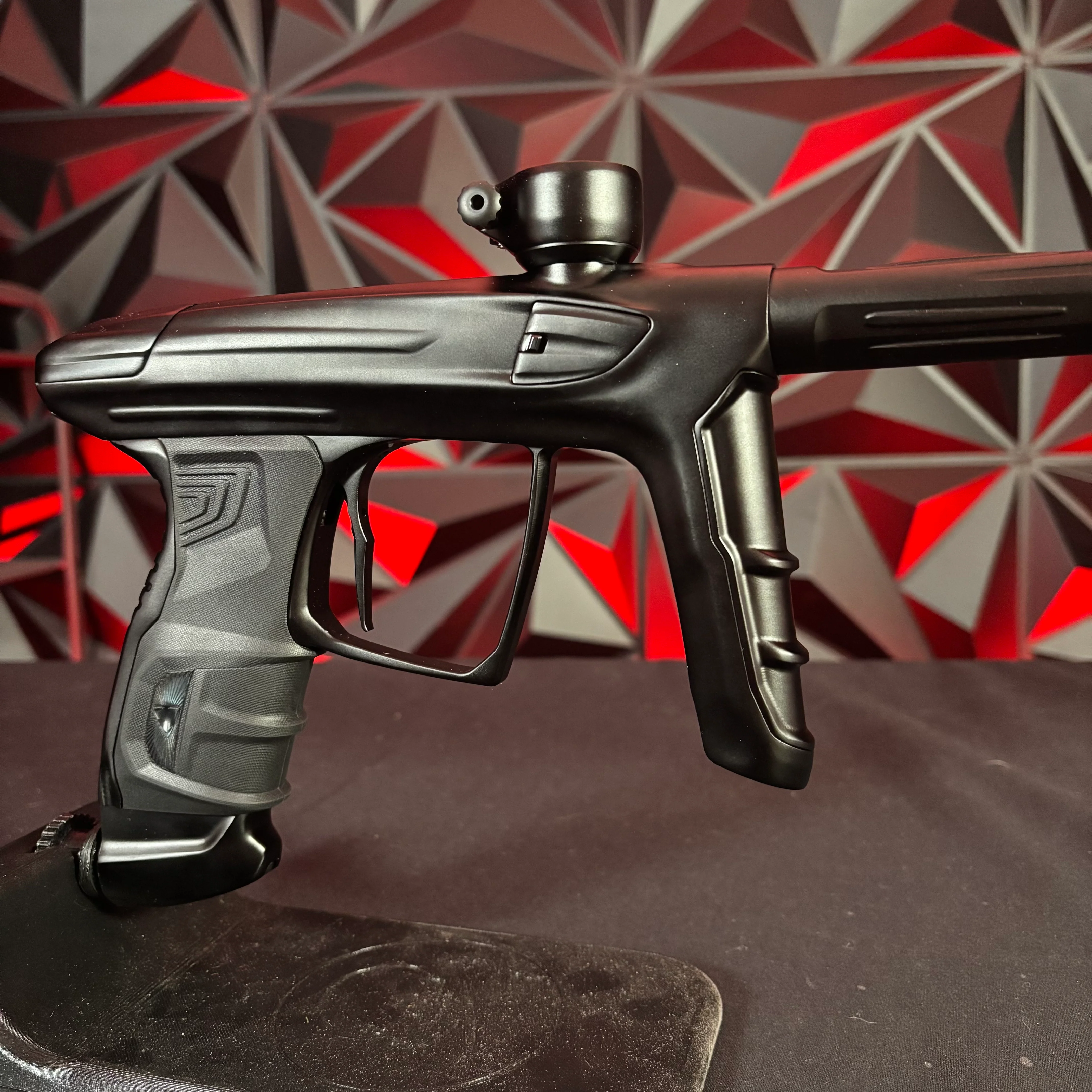 Used DLX Luxe IDOL Paintball Gun - Dust Black w/Adrenaline Bernoulli Bolt, New Grips w/Black Feedback Screw - Image 4
