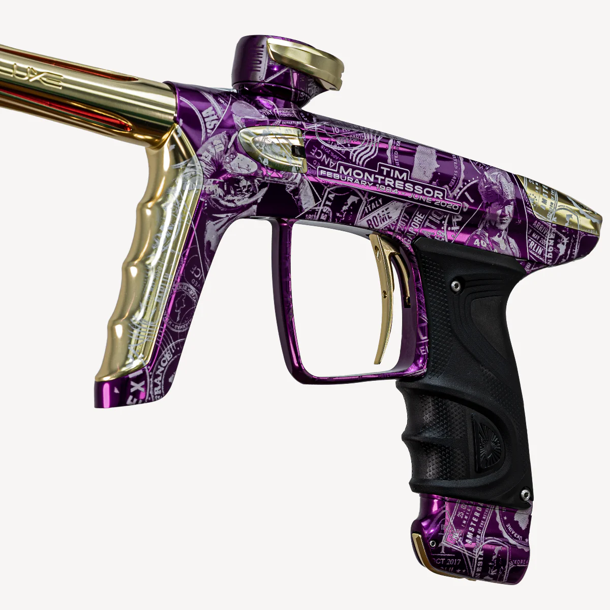DLX Luxe TM40 Paintball Gun - LE Commemorative Edition Purple/Gold - Image 3