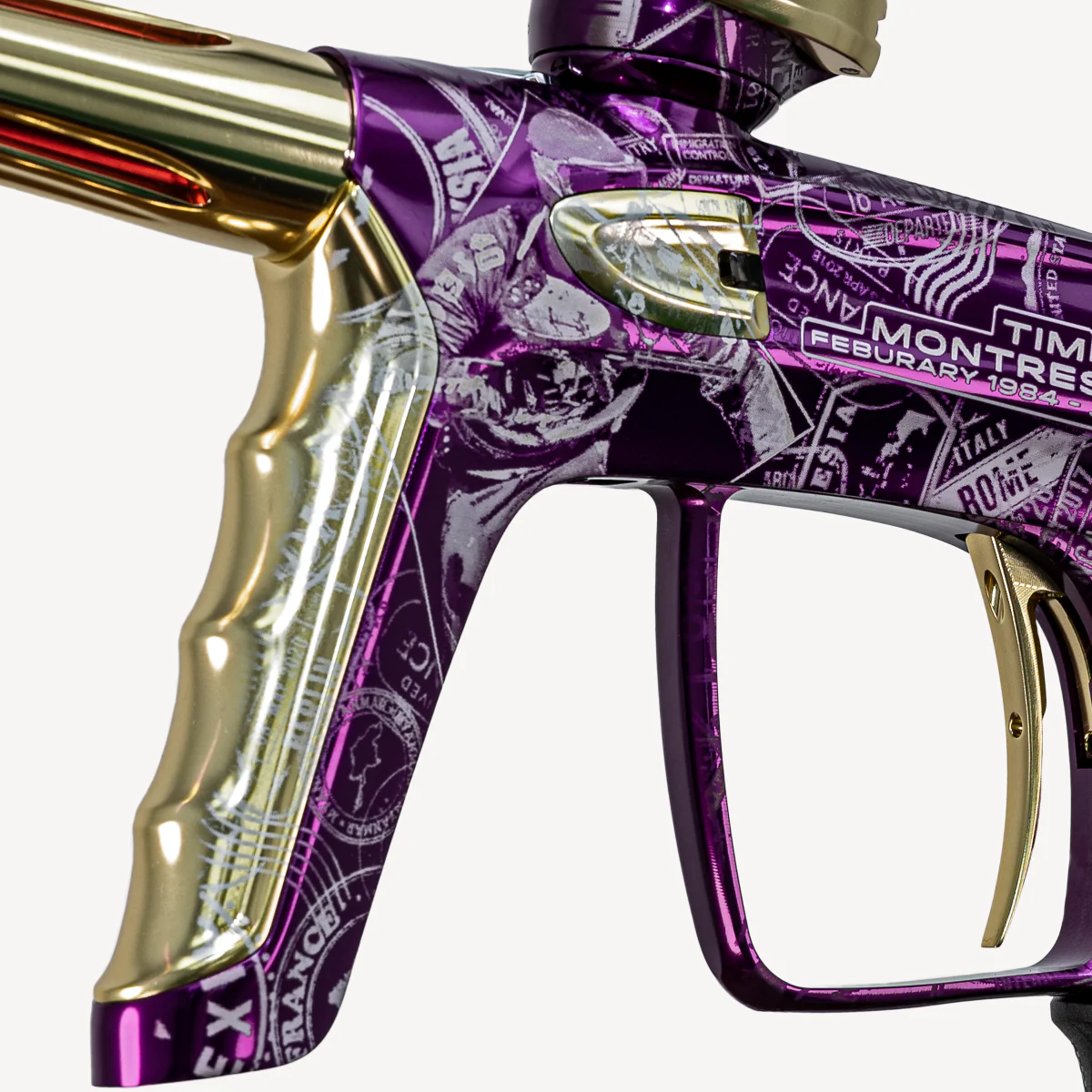 DLX Luxe TM40 Paintball Gun - LE Commemorative Edition Purple/Gold - Image 7