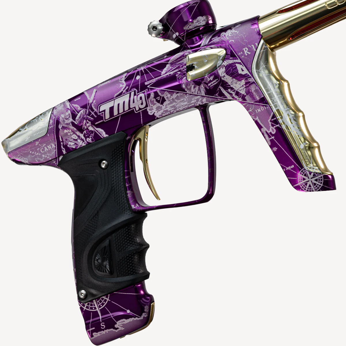 DLX Luxe TM40 Paintball Gun - LE Commemorative Edition Purple/Gold MISPRINT - Image 4