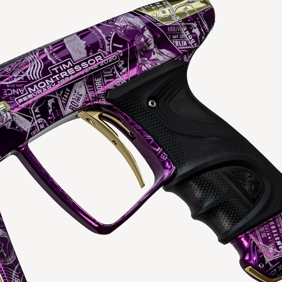 DLX Luxe TM40 Paintball Gun - LE Commemorative Edition Purple/Gold MISPRINT - Image 5