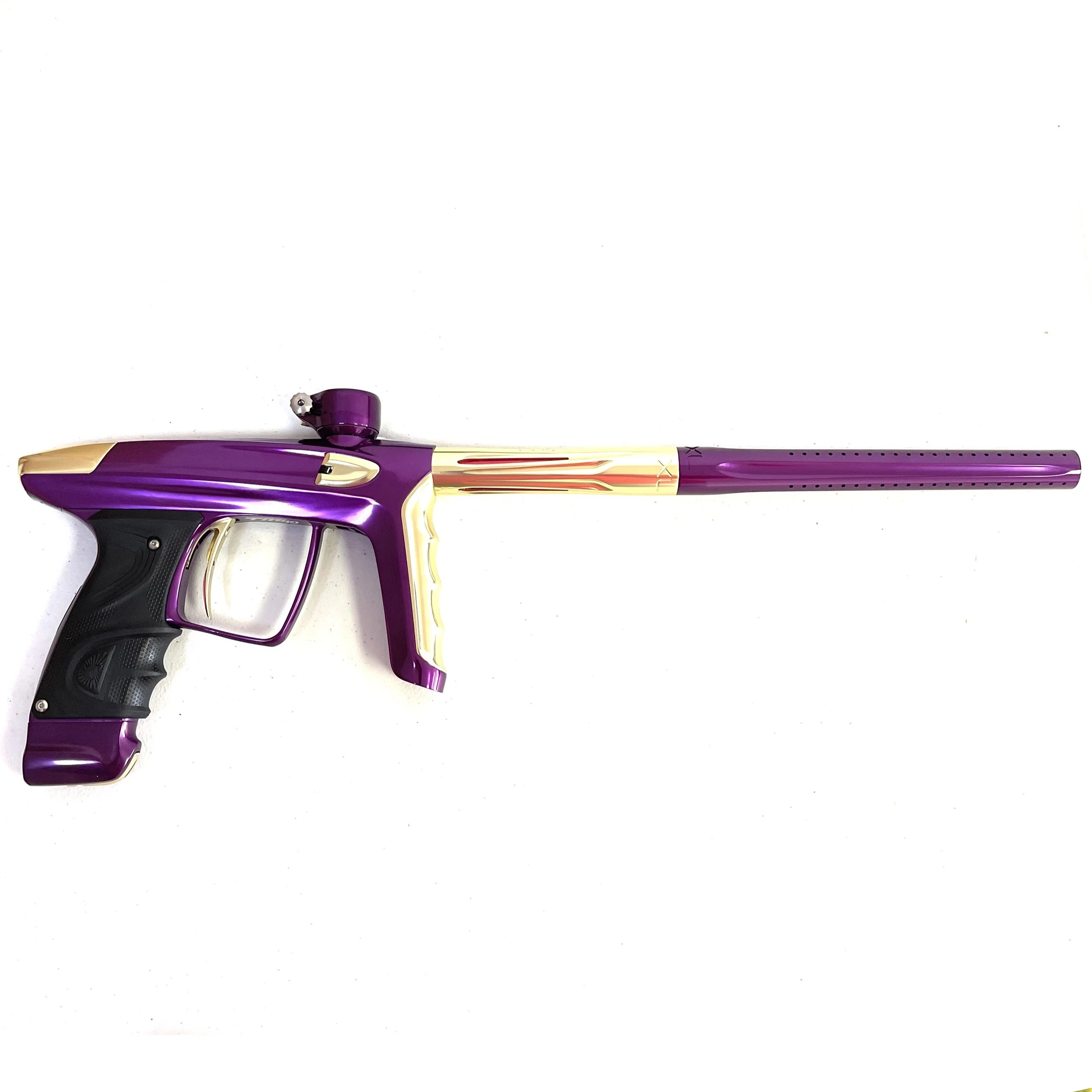 DLX Luxe TM40 Paintball Gun - Polished Purple/Polished Gold - Image 2
