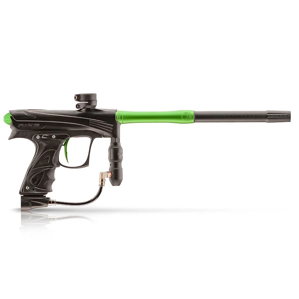 Dye CZR Electronic Paintball Gun - Black / Lime - Image 2