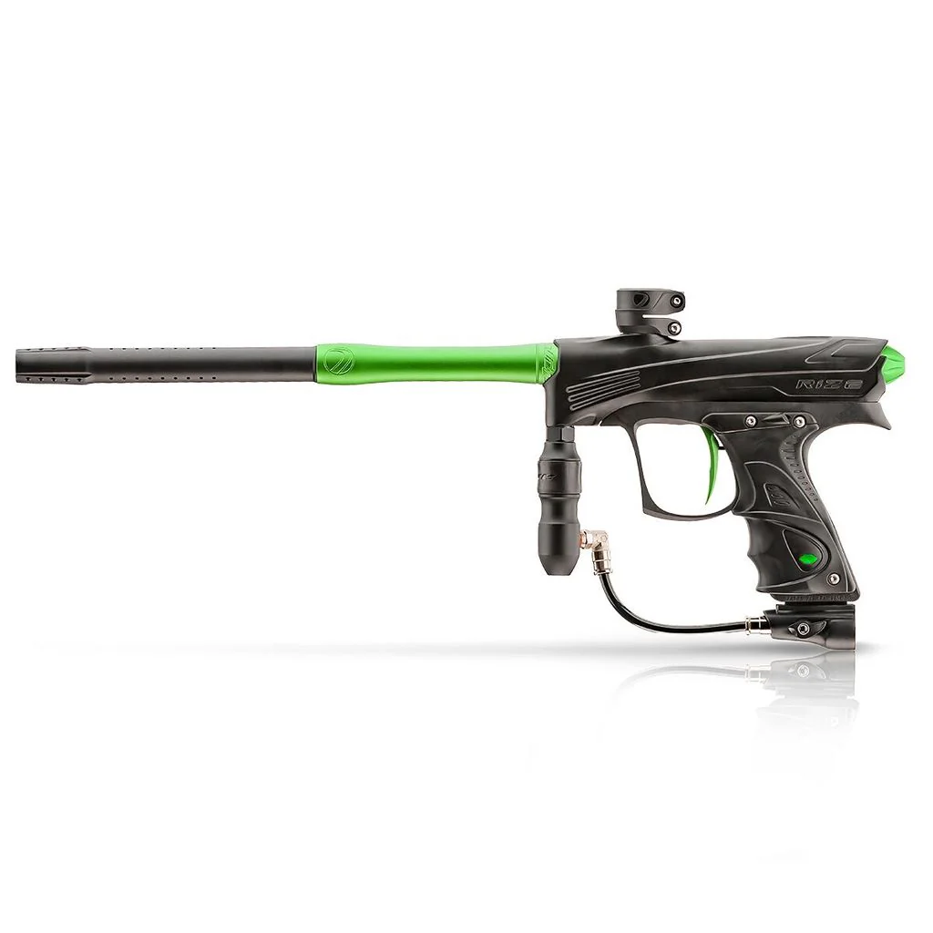 Dye CZR Electronic Paintball Gun - Black / Lime - Image 3
